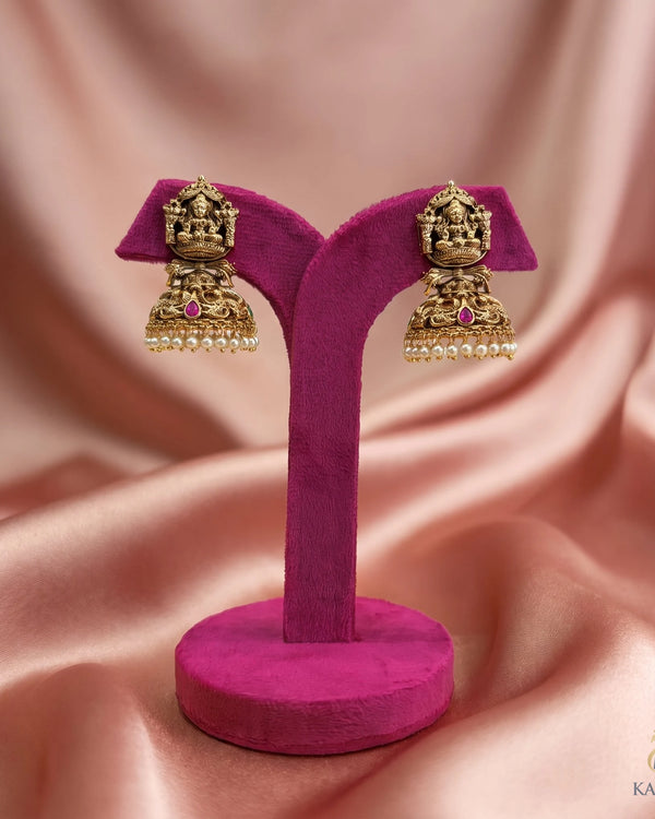 Mahalakshmi Temple Jhumkha - Jhumka - Front View