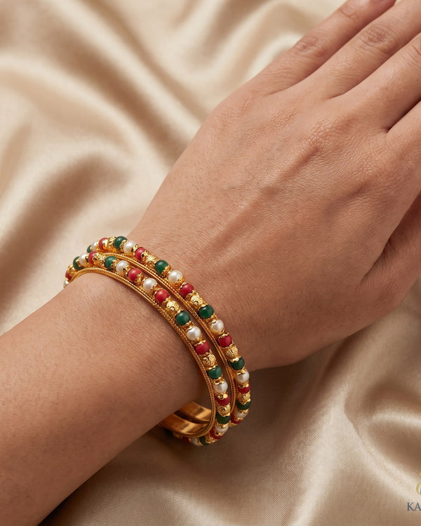 Navaratna Beaded Bangles