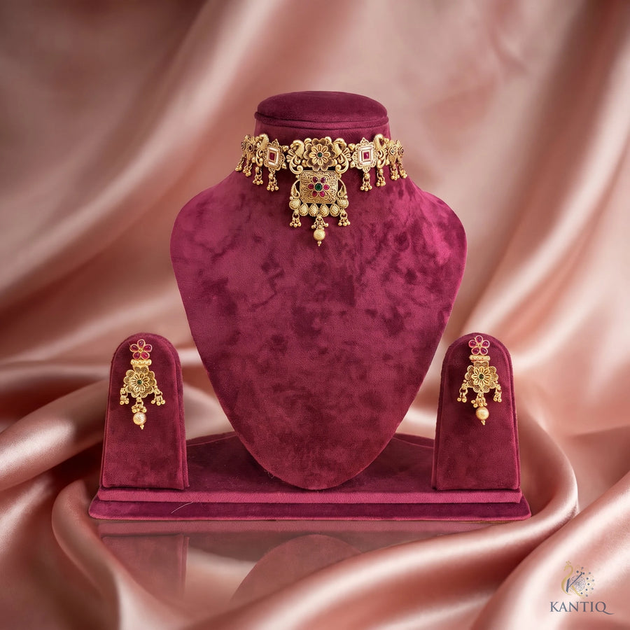PadmaRaaga Choker Set - Choker - Front View