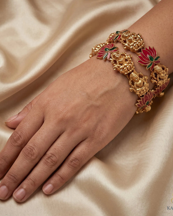 Lotus Bangles - Bangles - Front View