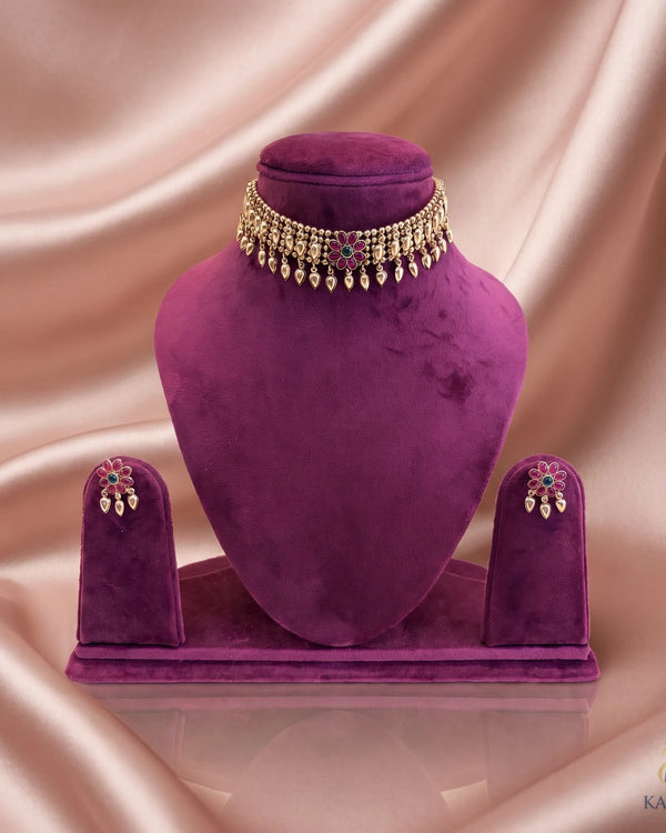Palakka Antique Elakkathali - Choker - Front View