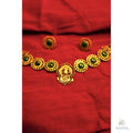 Kathakali Necklace set with matching Earrings - Necklace - Image 5