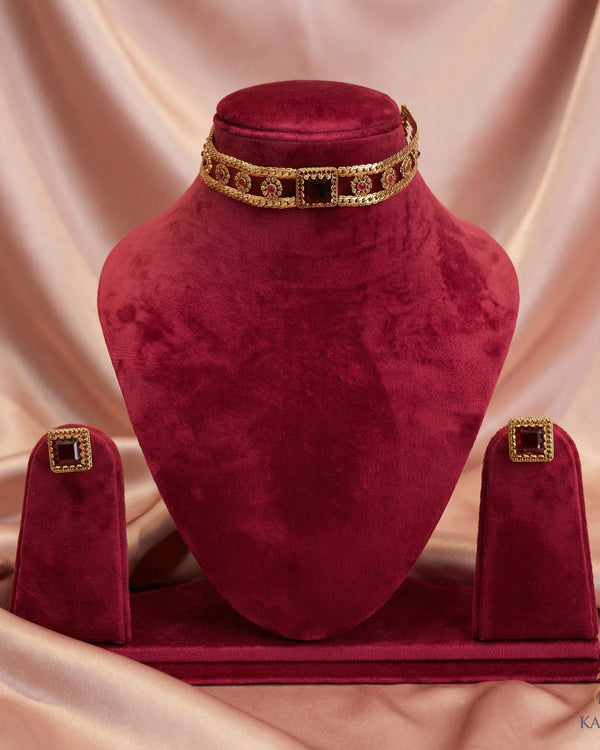 Royal Stone Choker Set