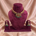 Peacock Lakshmi Necklace Set