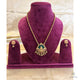 Divine Lakshmi Pendant Haram with Matching earrings