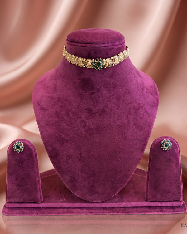 Floral Lakshmi Choker Set