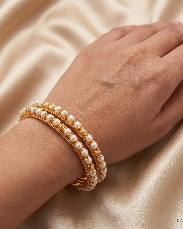 Classic Pearl Antique Bangles